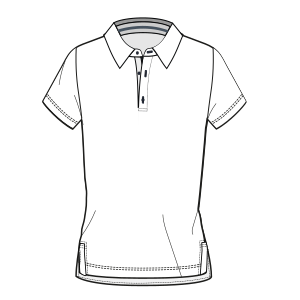 Fashion sewing patterns for LADIES T-Shirts Polo 7508